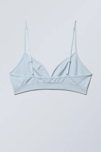 Cat Soft Seamless Triangle Bra – Lys blå