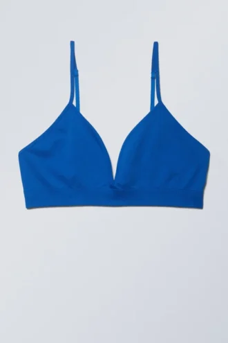 Cat Soft Triangle Bra – Blå