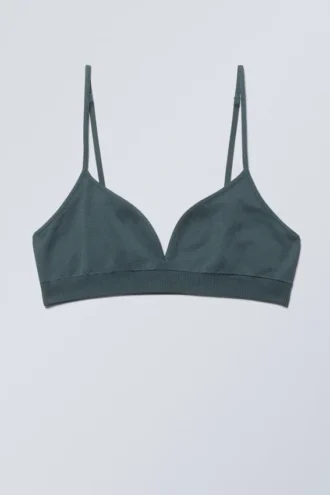 Cat Soft Triangle Bra – Mørk turkis