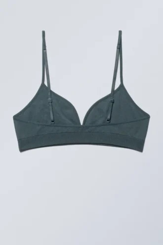 Cat Soft Triangle Bra – Mørk turkis