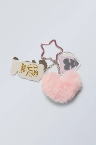 Charm-nøgleringe – lyserød – elefant | Cheap Monday Gb