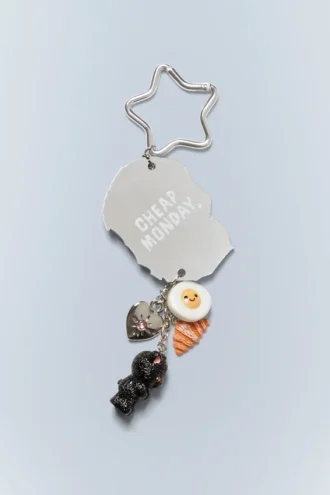Charm Nøgleringe – Sølv – Dødningehoved | Cheap Monday Gb