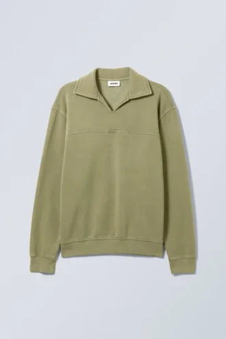 Clark Polo-sweatshirt – Khaki