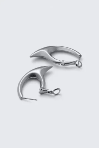 Claw Hoop øreringe – Sølv
