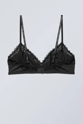 Cleo Triangle Bralette – Sort