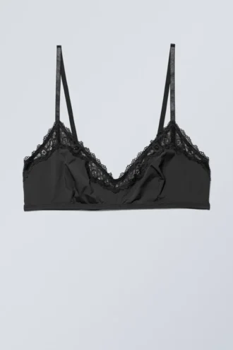 Cleo Triangle Bralette – Sort
