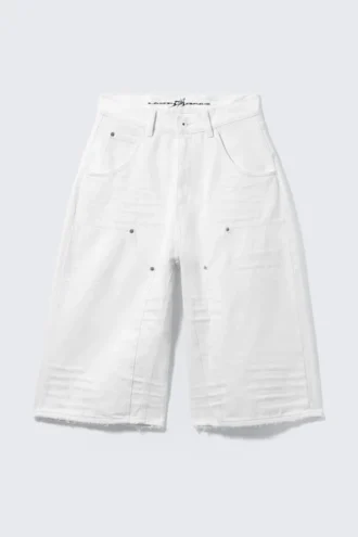 Cm X Lb Dunno White Unisex Carpenter Jorts – Hvid | Cheap Monday Gb
