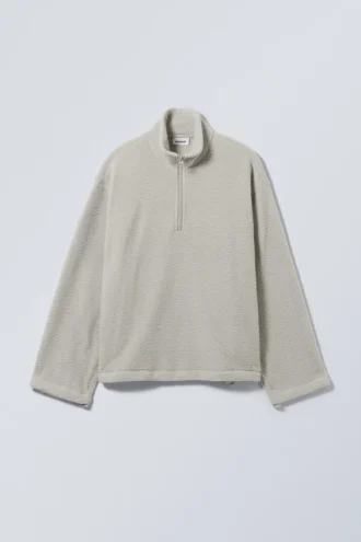 Cora Oversized Fleece Sweatshirt – Light Mole
