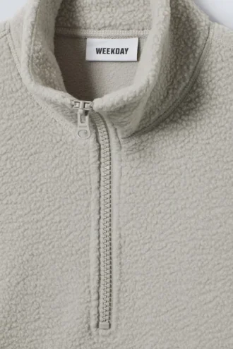 Cora Oversized Fleece Sweatshirt – Light Mole