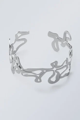 Curl Choker Halskæde – Sølv