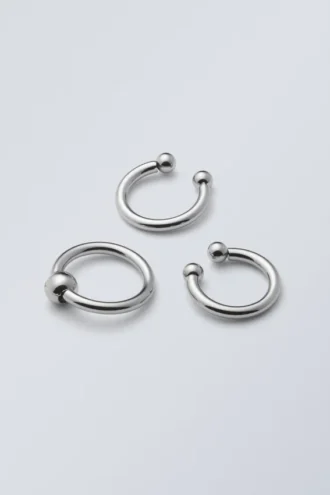 Dot Ball Ring Pack – Sølv