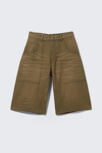 Dunno Unisex løstsiddende carpenter-shorts – mørkebrun | Cheap Monday Gb