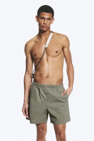 Ed Blegede Badeshorts – Lys Støvet Khaki Grøn