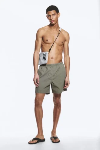 Ed Blegede Badeshorts – Lys Støvet Khaki Grøn