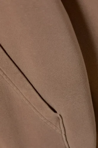 Essence Standard Hættetrøje – Vasket mørk beige