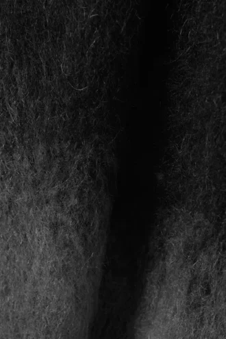 Faded Mohair-Blend Trøje – Black/Grey Fade