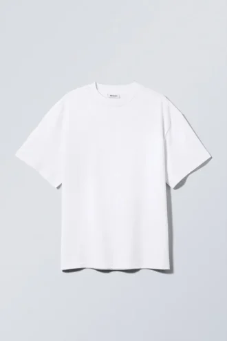 Fantastisk T-shirt i kraftig kvalitet – hvid lys