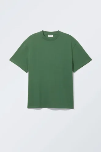 Fantastisk T-shirt i kraftig kvalitet – mørkegrøn