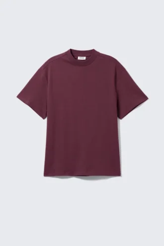 Fantastisk T-shirt i kraftig kvalitet – mørkrosa