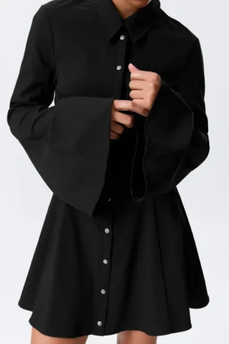 Fit-and-flare mini-kjoler – sort