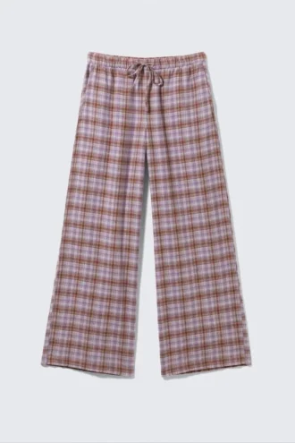 Flanellpyjamasbukser – Lilla tern