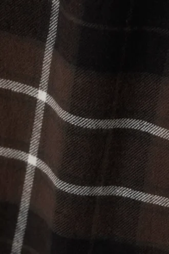 flannelpyjamasbukser – ternet brun