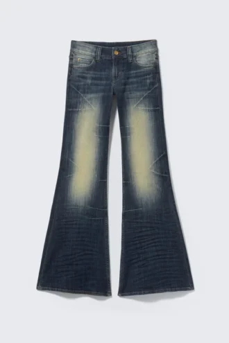 Flare Low Rise Flared Skinny Jeans – Canyon Blue – Mørkeblå | Cheap Monday Gb
