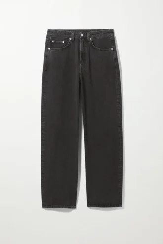 Float High Loose Mom Jeans – Sort