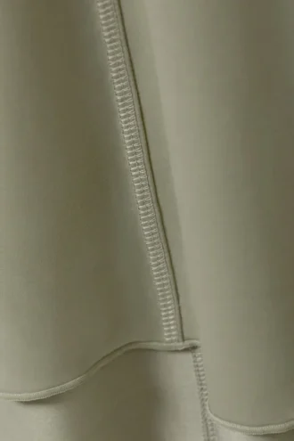 Flowy High-Low maxi-nederdel – khakigrøn