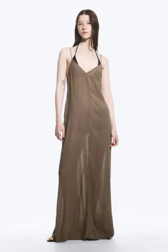 Flowy maxi-kjoler – brun