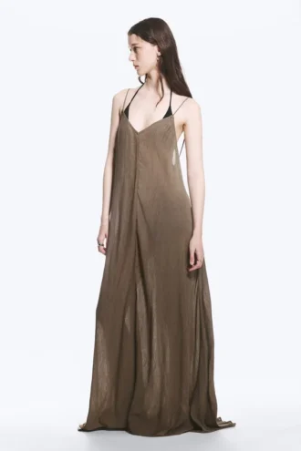 Flowy maxi-kjoler – brun