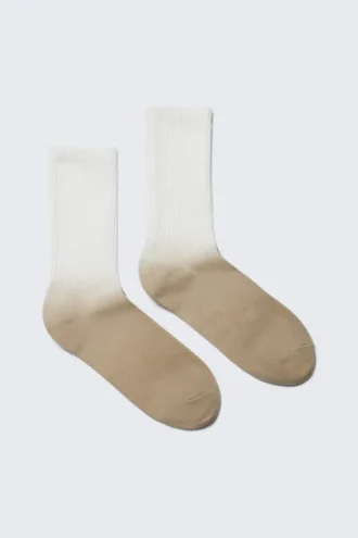 Gradient Sportstrømpe – Hvid/beige gradient