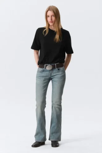Hour Low Rise Skinny Bootcut Leg Jeans – Gloria Blue – Medium Blue
