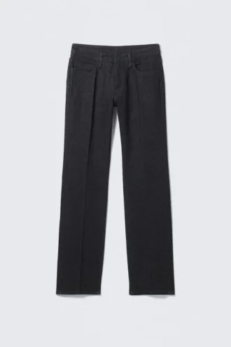 Jay lavtaljede jeans med smalle, lige ben – rå indigo – mørkeblå