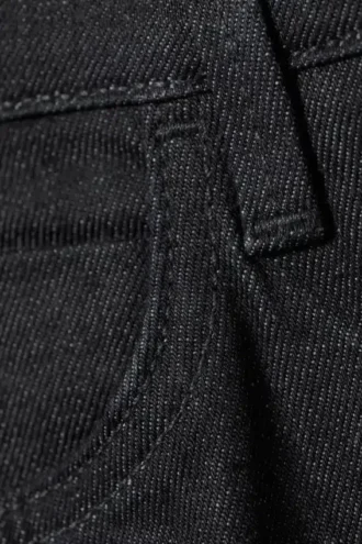 Jay lavtaljede jeans med smalle, lige ben – rå indigo – mørkeblå