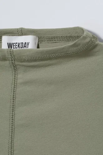 Jen Mockneck Top – Khaki Green