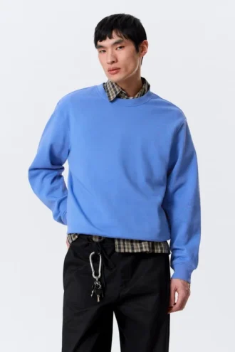 Klassisk sweatshirt – Blå