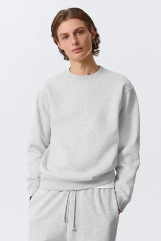 Klassisk sweatshirt – grå melange