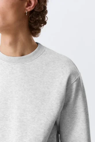 Klassisk sweatshirt – grå melange