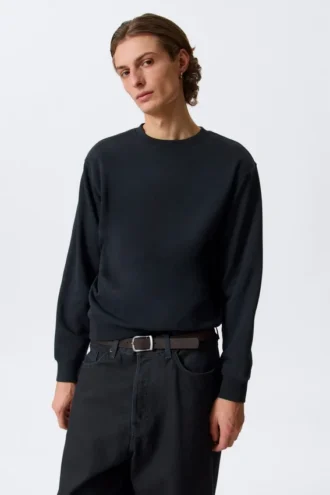 Klassisk sweatshirt – marineblå