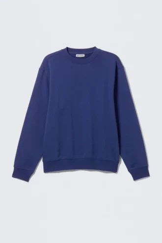 Klassisk sweatshirt – mørkeblå