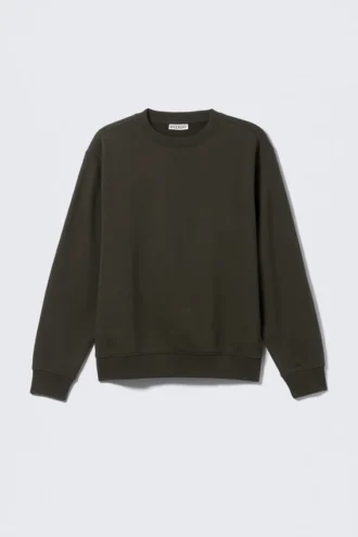 Klassisk sweatshirt – mørkegrøn