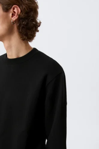 Klassisk sweatshirt – sort