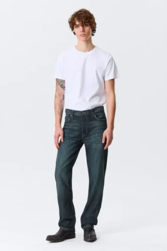 Klean Mid Rise Regular Straight Jeans – Deep Sea Blue – Mørkeblå