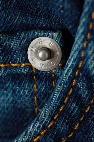 Klean Mid Rise Regular Straight Jeans – Safirblå – Mørkeblå