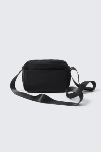 Kompakt unisex-crossbody-taske – sort