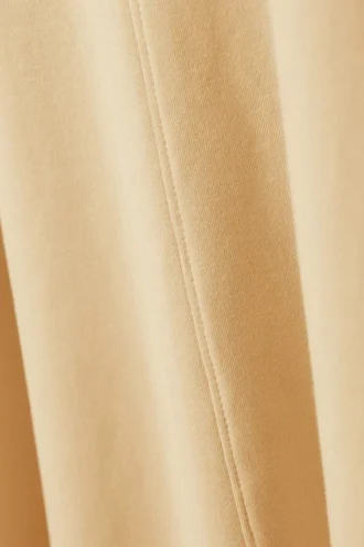 Kortærmet A-line T-shirt-kjole – beige