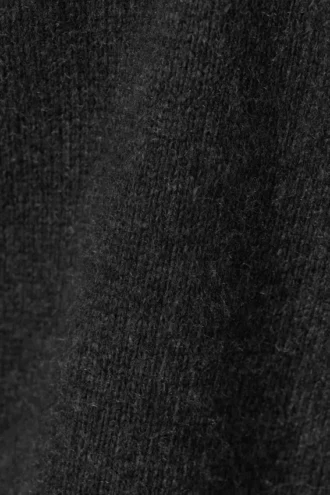 Krympet trøje i uldblanding med distressed-look – sort