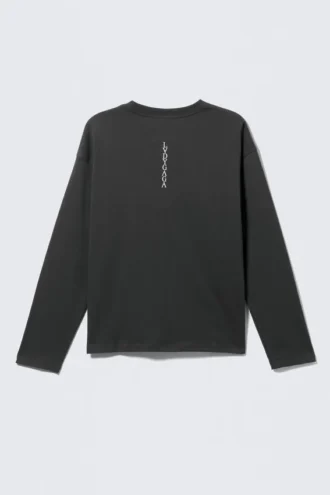 Lady Gaga langærmet T-shirt – off-black
