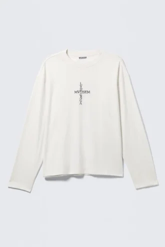 Lady Gaga langærmet T-shirt – off-white